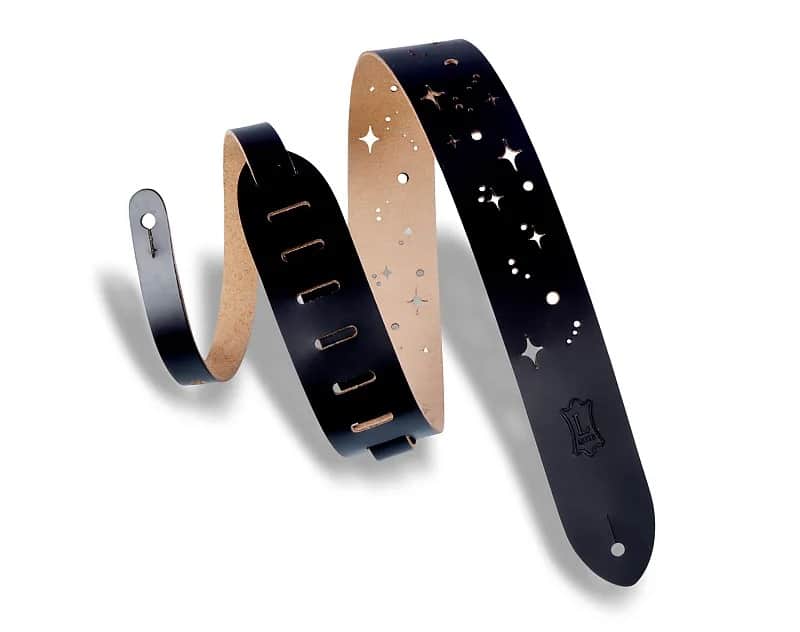 Levy's M12GSC 2" Galaxy Punch Out Leather Guitar Strap image 2