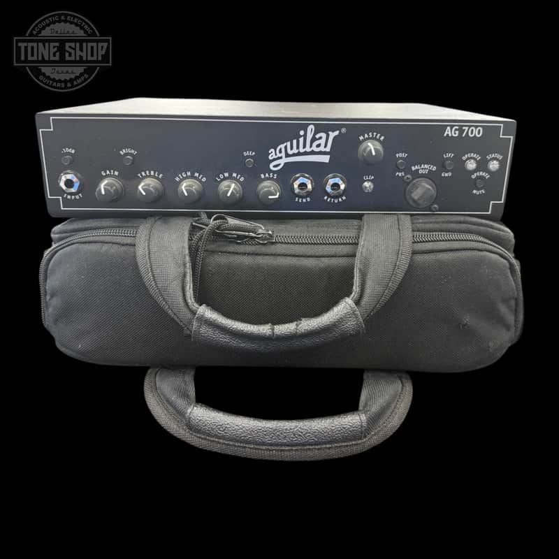 Used Aguilar AG700 Super Light 700 Watt Bass Head w/Bag TFW3937 image 1