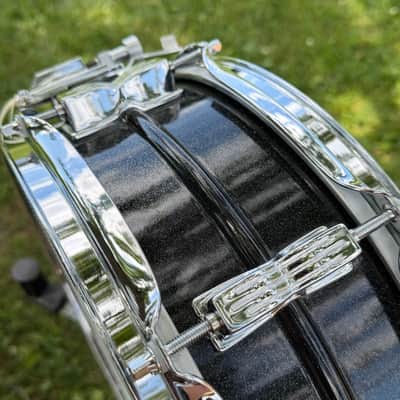 Ludwig LM404 Acrolite 5x14" 8-Lug Black Galaxy Snare Drum image 18