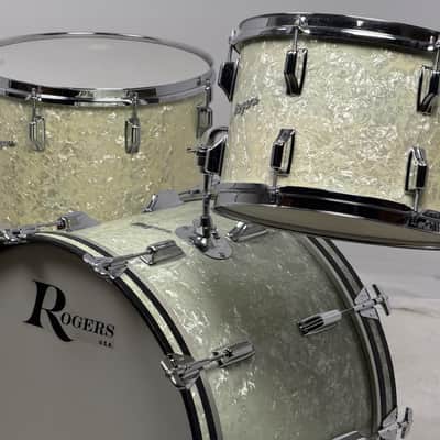 Rogers 22/13/16" 60's Fullerton-Era Holiday Drum Set - White Marine Pearl image 1