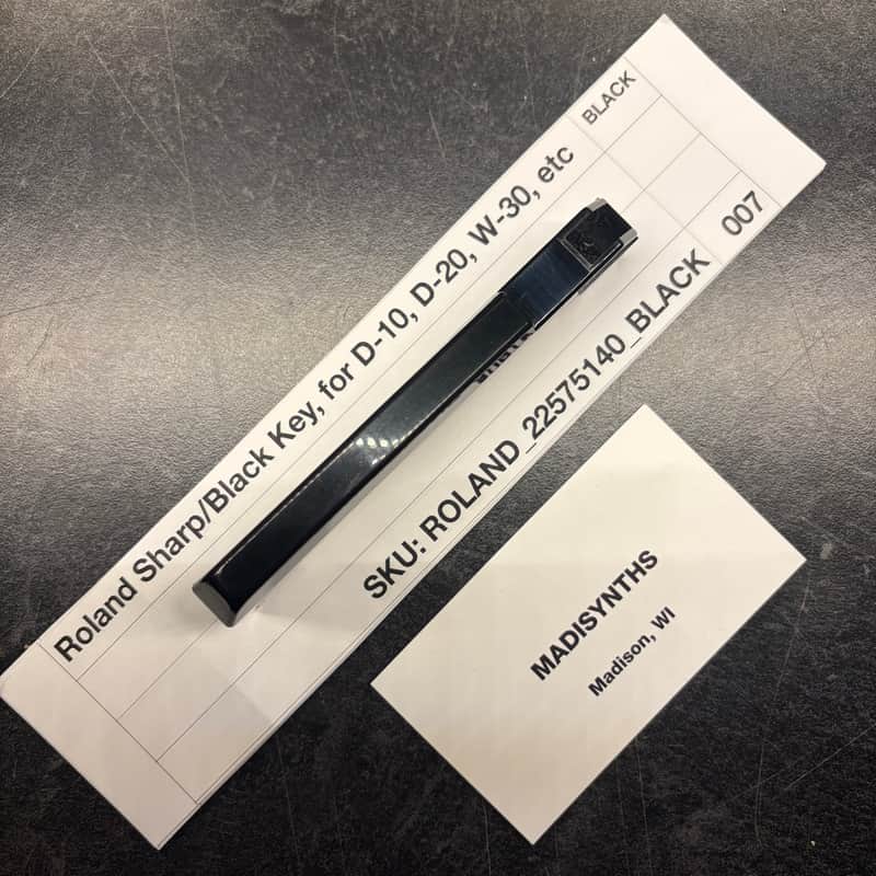 ORIGINAL Roland Replacement SHARP/BLACK Key, Unweighted (22575140) for Juno-1, D-10/20, HS-10, W-30, etc image 1