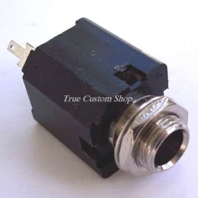 True Custom Shop® Box Closed Stereo Output Jack for Deluxe Fender Bass & Guitar with Chrome Hardware image 1