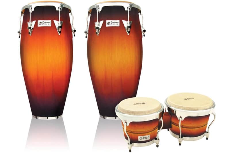 LP Performer Series 2-Piece Conga and Bongo Set with Chrome Hardware image 1