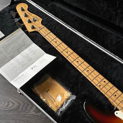 1983 Fender USA Precision Bass Sunburst with Papers & Case image 7