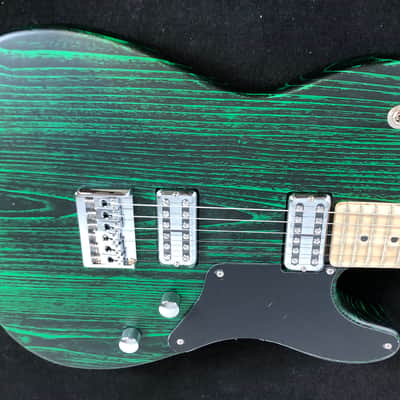 Harley Benton TE-90FLT GREEN BLAST Tele w/ Reverse Headstock