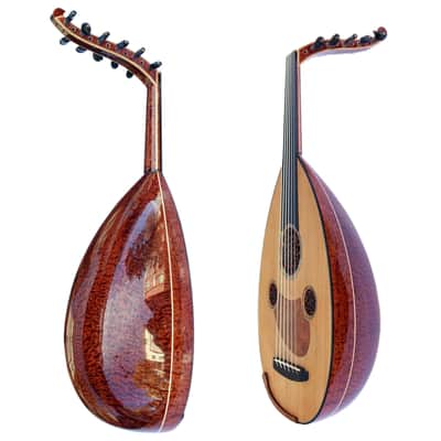 Special 3/4 Zenne Oud Ud Turkish String Musical Instrument UNQ-2Z By Miras image 12