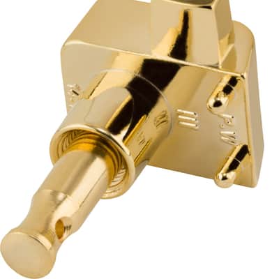 Fender Deluxe Cast/Sealed Guitar Tuning Machines with Pearl Buttons - Gold image 4