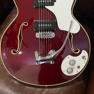 Mosrite Celebrity 2 1967 Translucent Wine Red image 5