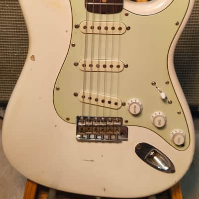 Fender Stratocaster 1964 Olympic White Refin Frankenstart image 1