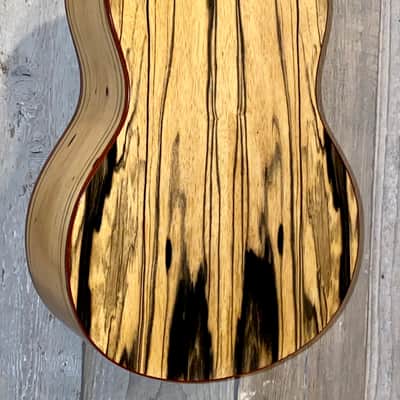 Leolani Tenor T1824 Slotted Headsock,  Solid Spruce Top, Exotic Black & White  Ebony Back & Sides image 12