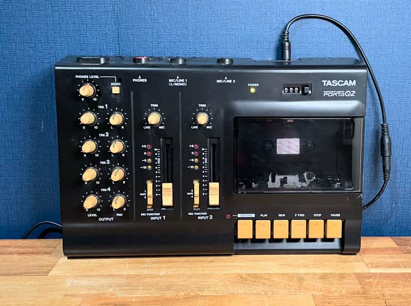 TASCAM Porta 02 Ministudio 4-Track Cassette Recorder - Black image 1