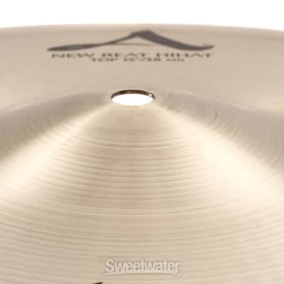 Zildjian 15 inch A Zildjian New Beat Hi-hat Cymbals (A0136d1) image 2
