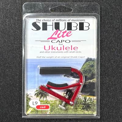 Shubb Lite Capo For Ukulele L9 Red! For Tenor Concert Soprano! image 1