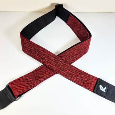 Red and Black Tweed Guitar Strap -Tweed Guitar Strap- Vintage Tweed -Durable Guitar Strap-Guitar St image 3