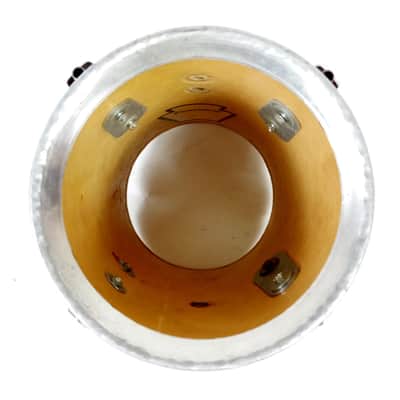 Ludwig 7.5x9x6"White Cortex Power Cut Monroe Keystone Marching Trio Tom Drum USA image 9
