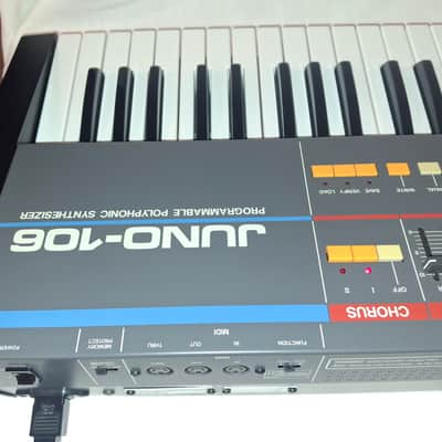 Roland Juno-106 61-Key Synth 1984 UNICORN -> SERVICED + Calzone flight case image 12