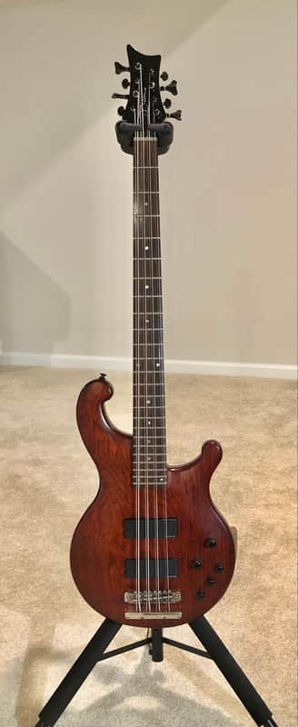 Dean Rhapsody 8-String Bass 2010 - Natural Bubinga image 1