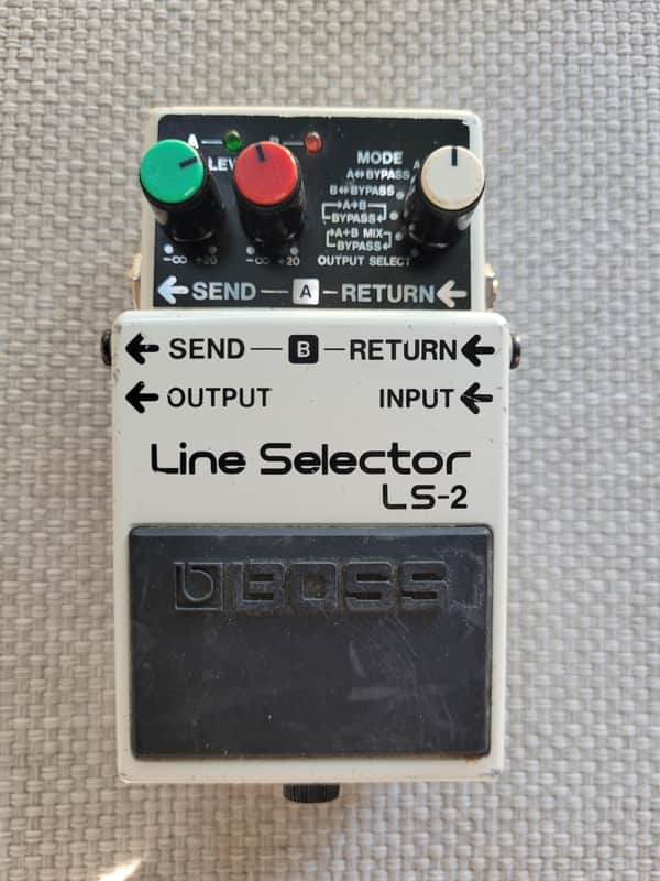 Boss LS-2 Line Selector (Silver Label) 1991 - Present - White image 1