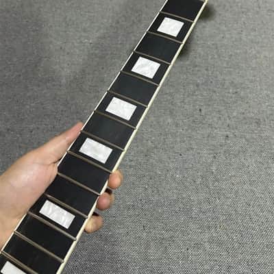 AAAA 22fret Ebony block inlay Roasted Flame Maple guitar neck part image 1