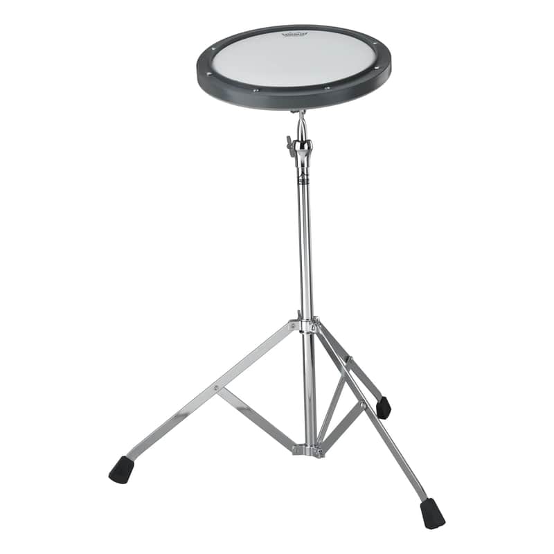 Remo 10“ Practice Pad Gray Coated Head with Stand - RT-0010-ST - New Open Box image 1