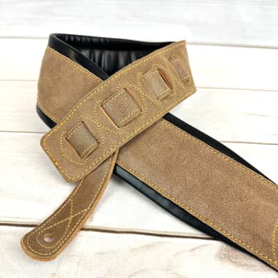 Walker and Williams C-22 Distressed Dark Brown Double Padded Premium Soft Leather Strap image 7
