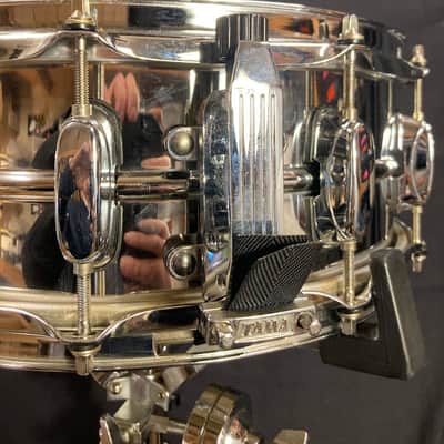 Tama - 5x14" 10-Lug Steel Snare Drum 1980s Chrome image 9