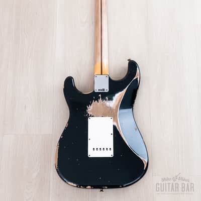 2022 Fender Custom Shop Wildwood 10 Limited Edition 1957 Stratocaster Heavy Relic Dark British Racing Green, Featherweight image 3