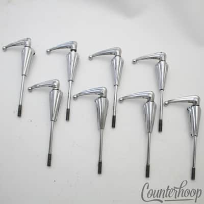 Premier 8x Bass Drum Tension T-Rods/Claws Vintage 50s-60s Diamond Chrome England image 1