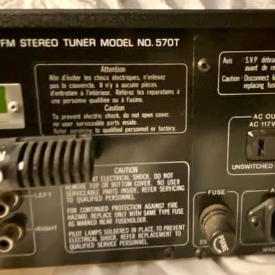 Scott Sterio Tuner 57OT 1970s - Silver & Black image 5