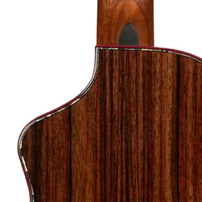 Kala Brand Contour Deluxe Solid Spruce & Rosewood Tenor Ukulele image 8