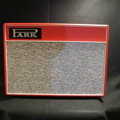 PARK  45w Custom-made PARK 2x12 Bluesbreaker with matching 2x12 extension cab. 2017 - RED with EC Collins WHITE Park Pinstripe grill cloth. (Made by MITCH COLBY) image 12