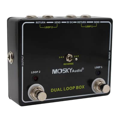 Mosky Audio Dual Loop Box Dual Reverse Looper Pedal Two Separate Loops image 7