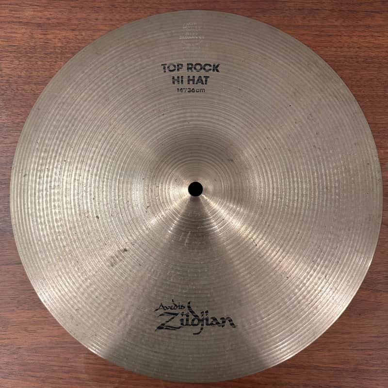 Zildjian 14" A Series Rock Hi Hat Cymbals (Pair) 1350/1300g 1996 - Natural image 1