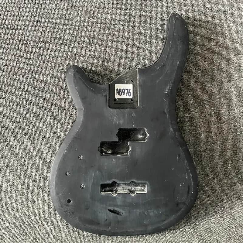Black Basswood Left Handed Bass Body DIY Project image 1
