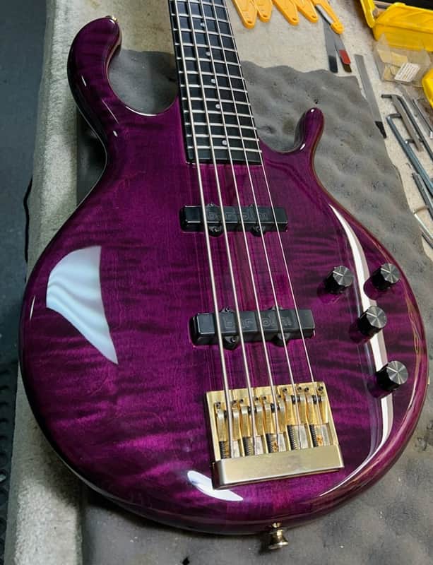 1992 Pedulla MVP-5 JJ 17.5mm, Violet image 1