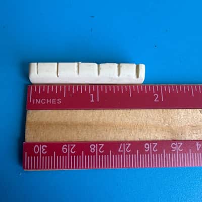SQUIER Acoustic 093-0300-021 Guitar Part: Bridge w/Saddle Pins and Nut [Lot] image 11