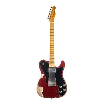 Used Fender Custom Shop 1970s Tele Custom Heavy Relic - Red Sparkle image 2