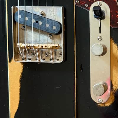 Big River “Liam” • Heavy Aged Black over Metallic Gold Top Nitro • R.Maple/Rosewood • Onamac Pick Ups image 6