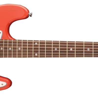 Jay Turser JT-30-MRD 30 Series 3/4 Size Double Cutaway Maple Neck 6-String Electric Guitar image 2