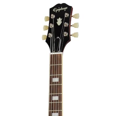 Epiphone ES-335 Figured Semi-Hollow Body Electric Guitar (Raspberry Tea Burst) image 4