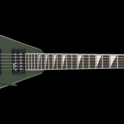 Jackson JS32 KV Matte Army Drab, Amaranth Fretboard, V Style Electric Guitar image 1