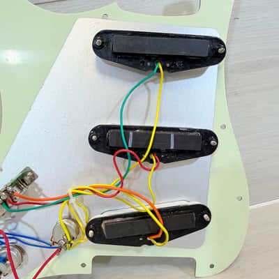 Squier Stratocaster Loaded Pickguard Assembly Mint Green SSS Upgrade image 3