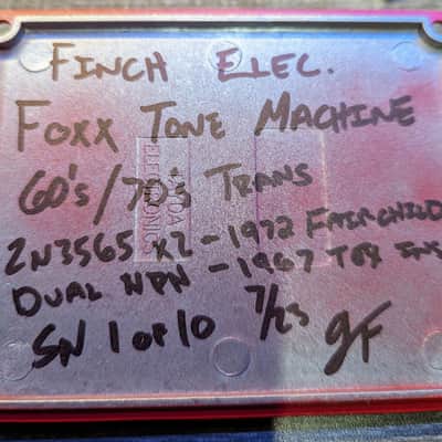 Finch Electronics - fOXX Tone Machine 60's/70's Transistors NOS Components image 3
