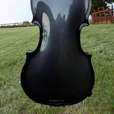 Glasser AEX Carbon Composite Acoustic Electric 4-String Violin 4/4 size 2020s Gun Metal image 16