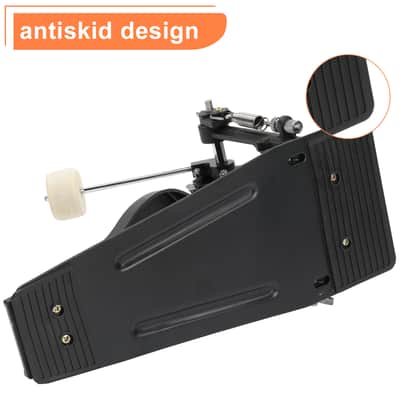 Cxxss Wool Felt Hammer Double Drum Pedal Professional Double Bass Drum Pedal Black image 8