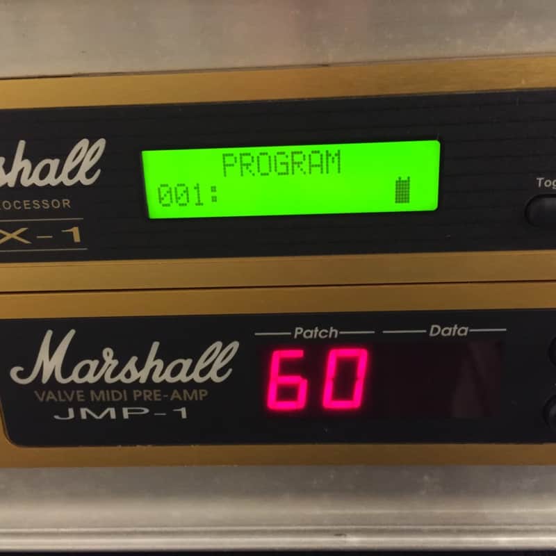 1990 s Marshall JMP-1 + JFX-1 Rack System Black / Gold