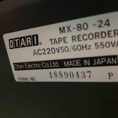 Otari MX-80 2" 24-Track Tape Machine with CB-140 Remote Control Unit 1980s - White image 10