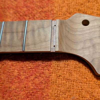 Warmoth Roasted Flame Maple Strat Neck w/Stainless image 4