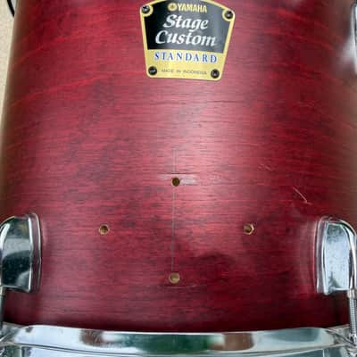 Yamaha 12x14 Stage Custom Standard Mounted Tom 2000s - Red Birch image 7