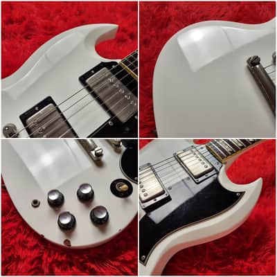 Burny RSG-60 '63 Revival Series - SG Standard - 1990-1992 - Snow White - Original VH-1 Pickups - Made In Japan MIJ image 4